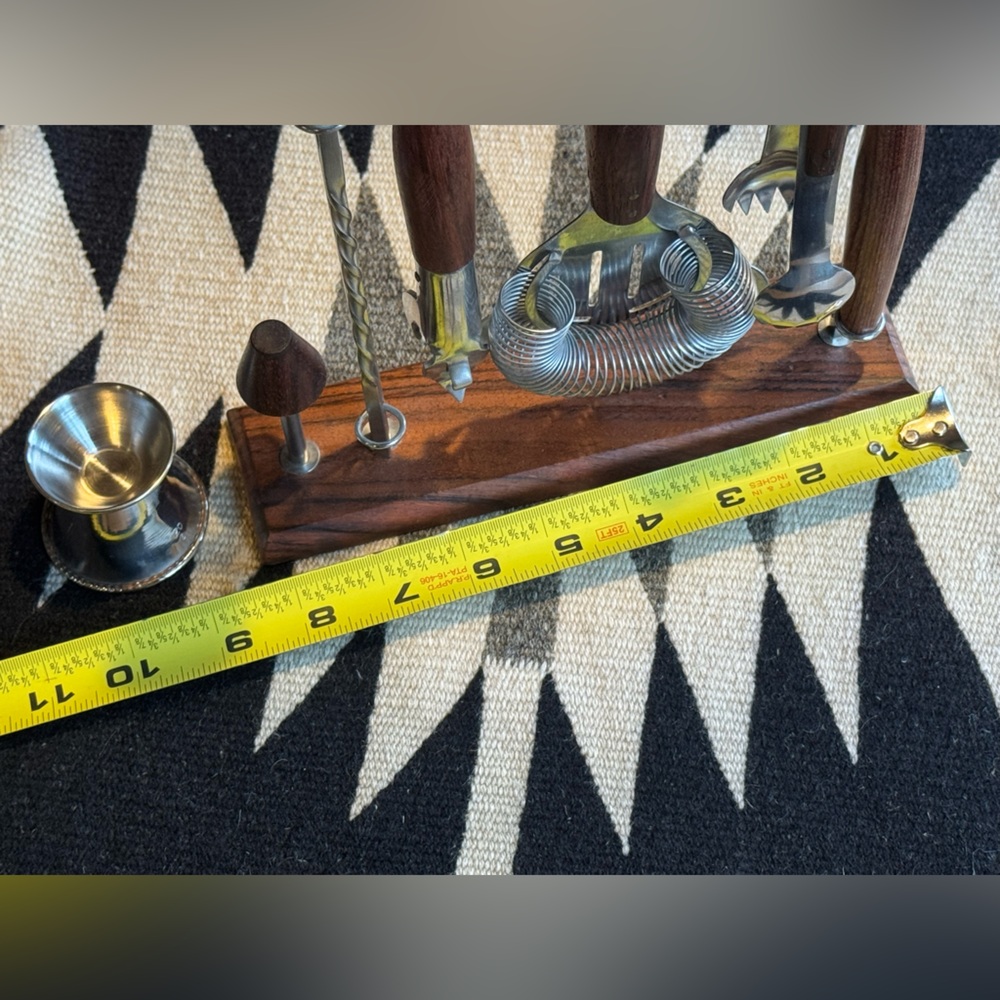 MCM Wood and Metal Bar Tool Set - Picture 4 of 5
